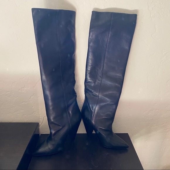 Isabel Marant Laith leather Knee High Boots - Picture 3 of 7